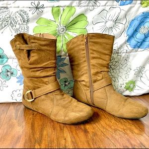 Casual Faux Suede Neptune Slouch Boots